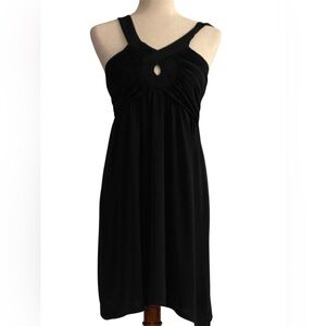 VTG Dark Romantic black dress Fairy Whimsigoth Small USA Stretch Alyn Paige NY